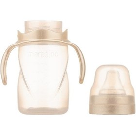 Resim Mamajoo Kulplu Akıtmaz Eğitici Bardak Pearl 270 ML & Anti-Kolik B Şeffaf 