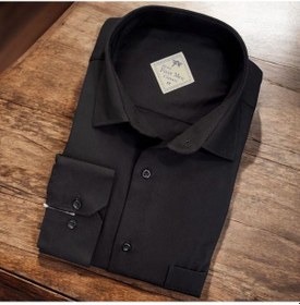 Resim Linen Keten Klasik Uzun Kollu Terletmeyen Siyah Erkek Gömlek Regular Kalıp -10155 Siyah 
