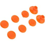 Resim Suntek Sony PS4/Slim Kontrolcü İçin 8in1 Thumb Grip Thumbstick Joystick Kapağı Turuncu 