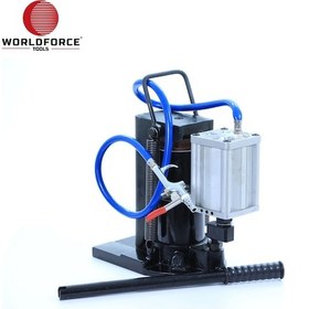 Resim Worldforce 11181 10 Ton Havalı Hidrolik Tırnak Kriko Strok: 130 mm Kapalı Boyu 270 mm Makine Krikosu 