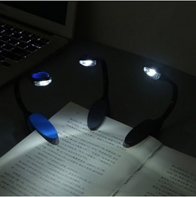 Resim Genel Markalar Kitap Okuma Işığı Led Booklight Kıskaçlı Pilli Model Led Işık 