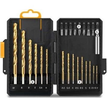 Lemestar 24 Parçalı Cr-v Matkap Ucu Seti - Hss Bükümlü Uçlar, Hafif Ve Kompakt Saklama Kutusu İle