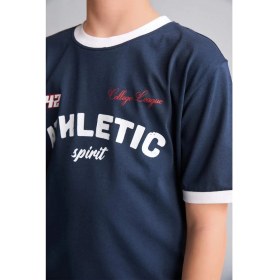 Resim DeFacto New Regular Fit Bisiklet Yaka Baskılı Kısa Kollu Tişört Erkek Çocuk H8071A826HS 