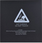 Resim 1 Adet 300 300mm Yapışkanlı Isıtmalı Yatak Bandı Çıkartma Yapı Yüzeyi Kapağı Kare Levha Siyah 3d Yazıcı Parçaları 