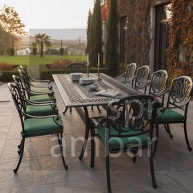 Resim 10 KİŞİLİK DİKDÖRTGEN MASA TAKIMI | Pier 18 Masa & Spring Sandalye 