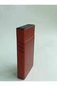 Resim NESGIFT Uzun Slim Kırmızı Metal Sigara Kutusu 