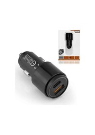 Resim 45w Pd Usb Oto Şarj Kafa Hızlı Şarj Çakmaklık Adaptörü, Usb-c Ve Usb-a Çıkışlı, Apple iPhone Uyumlu Ve Android Uyumlu 