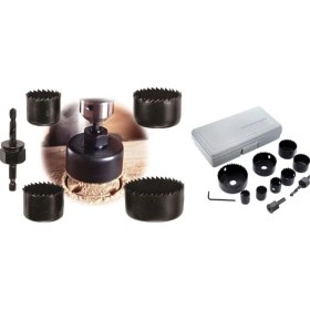 Resim Selfbuysell 11 Parça Panç Seti Ağaç Kesme Testere Matkap Ucu Takımı Alçıpan Tavan Kesme 