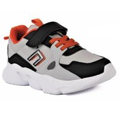 Resim Cool Gri - Tokyo Filet Çocuk Cırtlı Sneaker Spor Ayakkabı 