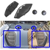 Resim Sones Jeep Wrangler Jk 2007-2017 İçin Araba Kaputu Trim Paneli + Kaput Topu Kafa Seti 