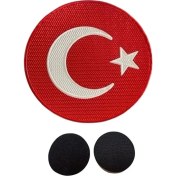 Resim KURAL18 Cırtlı 3 Boyutlu Tpu Türk Bayrağı Arması 