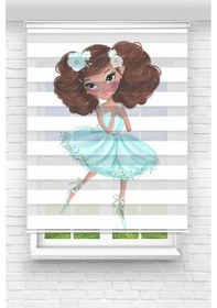 Resim Perdecizade Enxboy Kız Dijital Baskılı Zebra Perde-cocuk Odası-stor Perde Renkli 