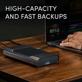 Resim SanDisk Professional 8TB G-Drive Kurumsal Sınıf Harici Masaüstü Sabit Sürücü - 7200RPM Ultrastar HDD İç, USB-C (10 Gbps), USB 3.2 Gen 2, Mac Ready - SDPHF1A-008T-NBAAD 