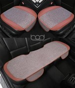 Resim Chery Tiggo 8 Pro Araca Özel Koltuk Koruyucu Keten Minder Cepli 3 Lü Set Taba Bod