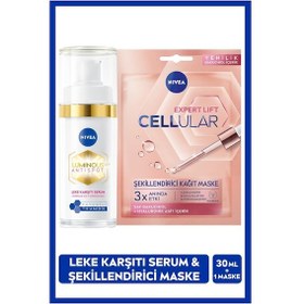 Resim Luminous630 Thiamidol Etkili Leke Karşıtı Serum 30 ML ve Cellular Expert Lift Şekillendirici Maske 