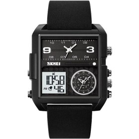 Resim Yingfu Skmeı 2021 Kare Büyük Kadran Erkek Spor Saati Siyah Beyaz Makine Çok Renkli/ Çok Renkli 