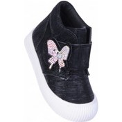 Resim Herbebe 011 Simli Siyah Kız Çocuk Bot Siyah 