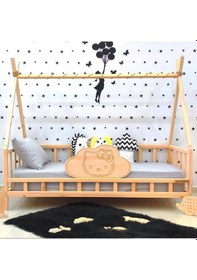 Resim Markaawm Markaawm Montessori Yatak Çocuk Karyola Doğal Çam Kity Nirvana Akçaağaç 