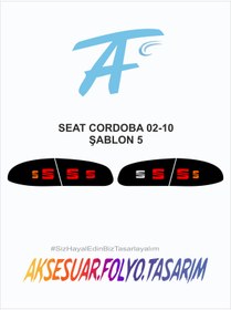 Resim aksesuar folyo tasarım Seat Cordoba 2002-2010 Stop Folyo 