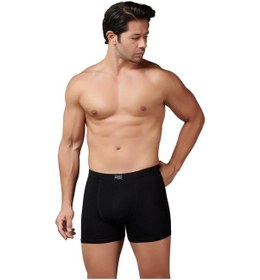 Resim 6 Adet Gümüş Erkek Modal Elastan Boxer 7009 Siyah 