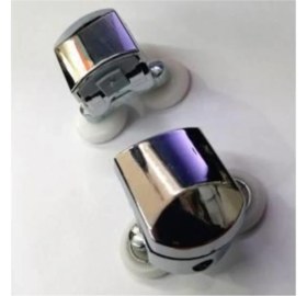 Resim Istoç Türk Cam Duş Kabin Tekerleği 8'li Rulman Set Duşakabin Tekerlek Takımı Süper 1.plastik Kromaj Metal Ayak 