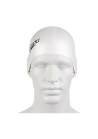 Resim Speedo Plain Flat Silikon Yüzücü Bonesi Beyaz Çok Renkli 