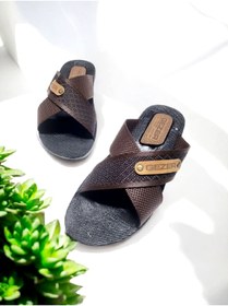 Resim Gezer Erkek Çapraz Bant Rahat Taban Ev Ve Dışarı Terliği 