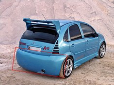 Resim Citroen C3 Balon Arka Tampon 