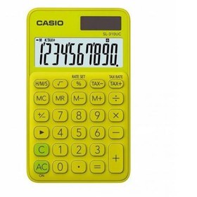 Resim Casio SL-310UC-YG Cep Tipi 10 Hane Sarı Hesap Makinesi 