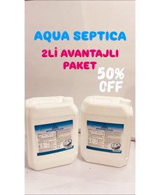 Resim UniversaLMarket AQUA Tıppı Amaclı Dezenfektan %96 Etil Alkol Içeren 2li Dezenfektan Paket 