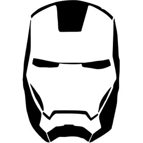 Resim Gmwax Ironman Kafası Duvar Dekor Sticker 40 x 60 cm 