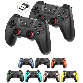 Resim Diğer Km-029 2.4g Kablosuz Oyun Kumandası - Pc/linux/android/tvbox İçin Çiftli/nane Yeşili 