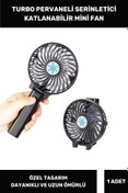 Resim Thriftbuds Taşınabilir Usb Şarjlı Cep Boyu 3 Kademeli Sessiz Mini Küçük Fan Soğutucu Pervaneli Vantilatör 