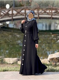 Resim Nissra Ankanoor Flato Cepli Toka Kemerli Örme Ferace ANKA255115 