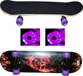 Resim Işıklı Silikon Teker Kaykay No:6 