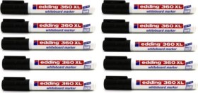 Resim 360 Xl Beyaz Yazı Tahtası Kalemi 10lu Paket Siyah 