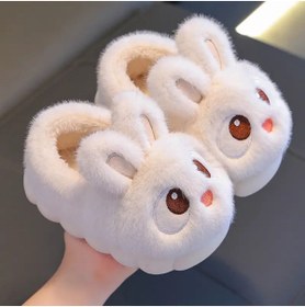 Resim Yasee Sıcak Yumuşak Yünlü ev için Panduf Terlik, Kız ve Erkek Çocuklar için Rabbit Karakterli 