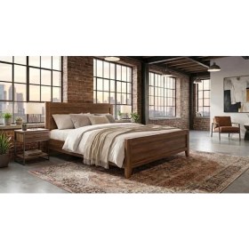 Resim Mukotoys Prime Soft 90X190 cm Tek Kişilik Karyola - 1. Sınıf Mdf - Ceviz Renk - Modern Ahşap Yatak 
