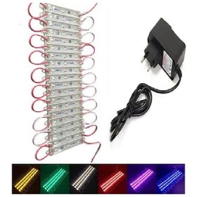 Resim 20 Adet Beyaz 5630 Çip Modül Led 12v Modül Led Su Geçirmez +trafo 