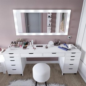 Resim Duru Makyaj Masası Seti (Ayna Hariç) - 200 Cm 