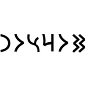 Resim Göktürkçe Dursun İsmi Yazı Sticker Yükseklik 5 Cm 