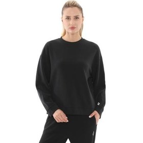 Resim Skechers W Lounge Loose Crew Neck Sweatshirt Erkek Sweatshirt Siyah 