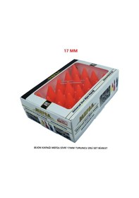 Resim Bijon Kapağı Sivri 17 Mm Turuncu 20 Li Set 