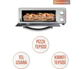 Resim Kumtel Mini Pizza Fırını ve Hava Fritözü (Airfryer) HPO-01 