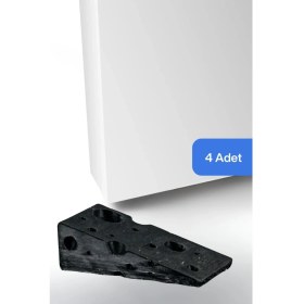 Resim Evene Kapı Stoperi Siyah Renk Dekoratif Kapı Tutucu Durdurucu 4 Adet Model 6 