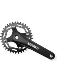 Resim Sunrun Wıng 211-069 Tekli Bisiklet Aynakol - 34T | 170 mm | Alüminyum | Bcd 104 mm | Kare Mil Uyumlu 