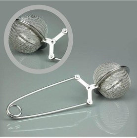 Resim Paslanmaz Metal Pratik Kolay Bitki Çayı Demleme Süzgeci Aparatı 