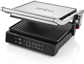 Resim Sinbo SSM-2596 Dijital Izgara ve Tost Makinesi - 2000W, Çıkarılabilir Döküm Plakalı, 4 Dilim Kapasiteli, Gri 