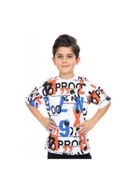 Resim Ekkokids Erkek Çocuk Pano Baskılı Tshirt-14040-beyaz Beyaz 