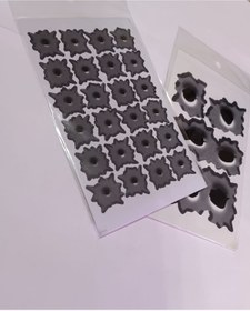 Resim ESEMİZ 3D Kurşun Deliği 2'li Sticker 